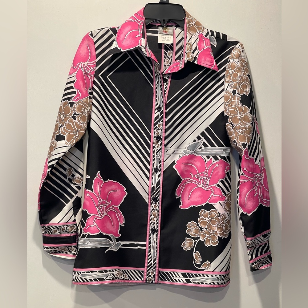 Vintage 70’s and 80’s King James Blouse, Size 12